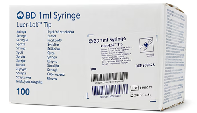 BD Luer-Lok™ with Graduations, Syringe only