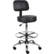Vinyl Medical Stool with Backrest and Footring