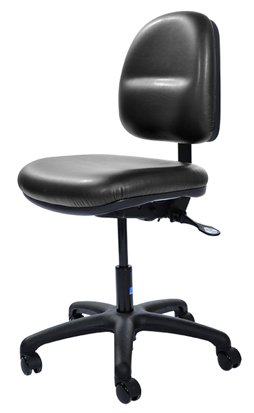 ergo task chair no arms raven black