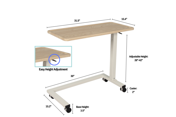 T330 Long-Term Care Overbed Table