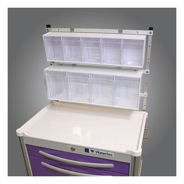Tilt Bins, 5-Compartment Storage Module for Waterloo Unicarts