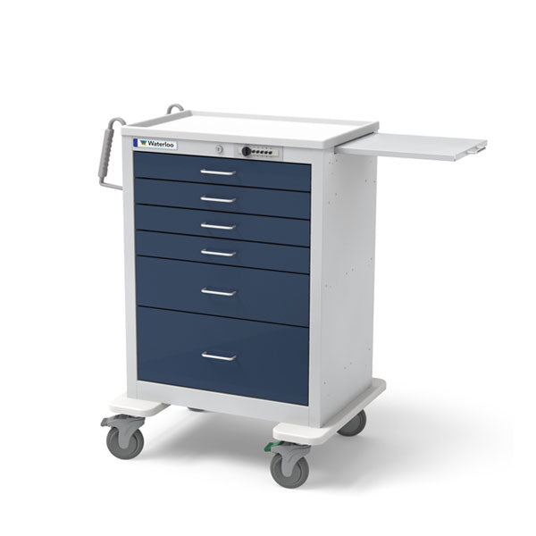 6-Drawer Tall Steel Anesthesia Cart