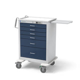 6-Drawer Tall Steel Anesthesia Cart