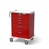 6-Drawer Tall Steel Frame Emergency Crash Cart