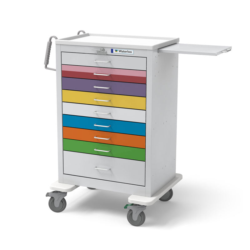 9-Drawer X-Tall Steel Pediatric Cart