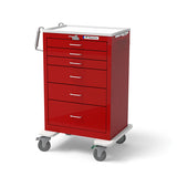 6 Drawer X-Tall Steel Emergency Cart