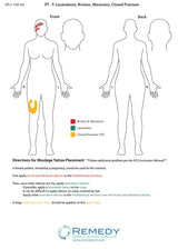 Moulage Tattoo Patient F Scenario