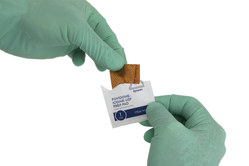 Povidone Iodine Prep Pad Unit Box