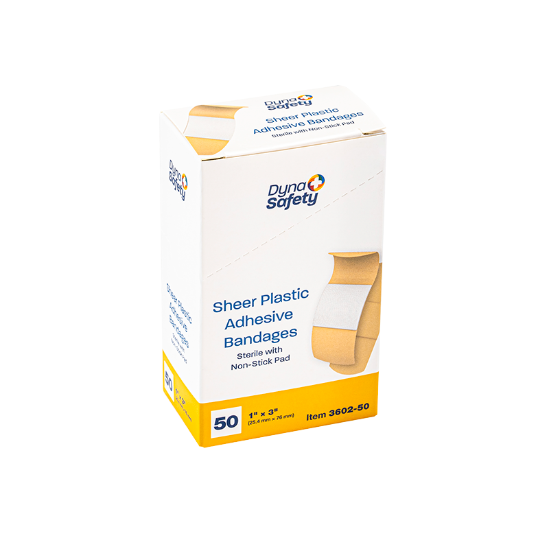 Sheer Plastic Adhesive Bandages — Sterile