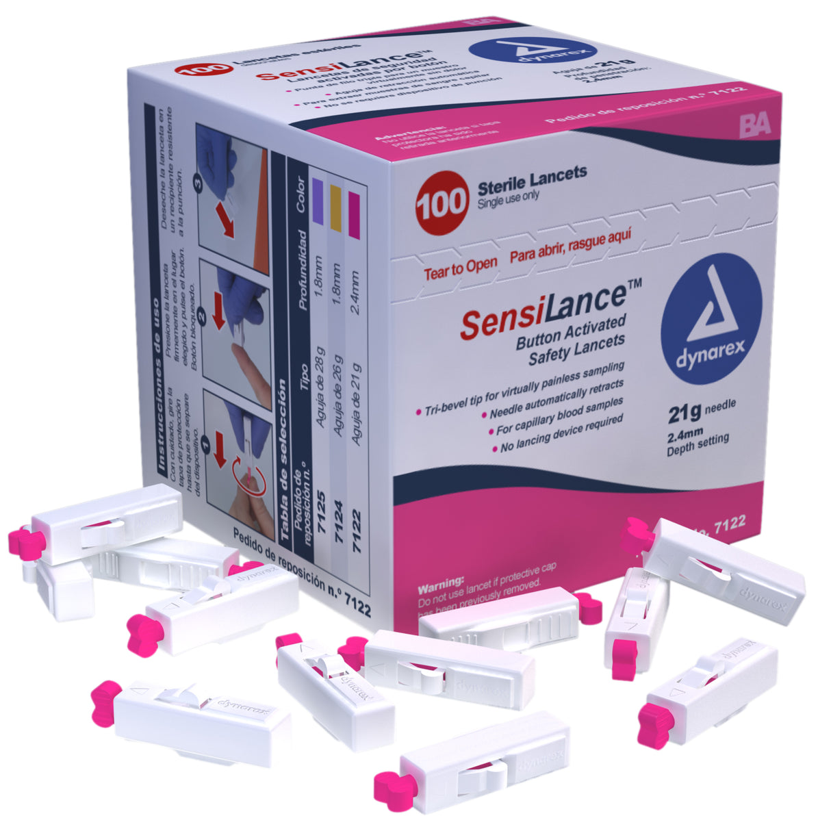 Safety Lancets - Button and Pressure