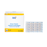 Sheer Plastic Adhesive Bandages — Sterile