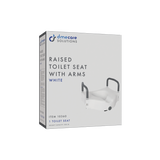 Locking Raised Toilet Seat with Arms