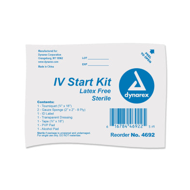 IV Start Kit With Vinyl Gloves - Case of 50