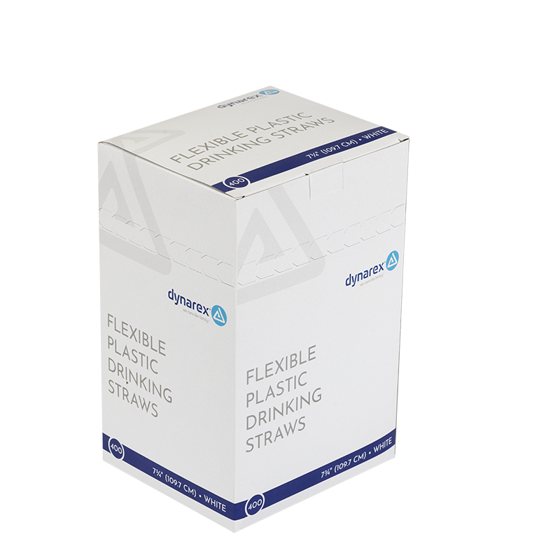 Flexible Plastic Drinking Straws 7 3/4in (Length)
