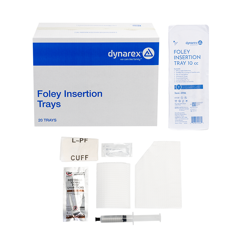 Foley Insertion Trays without Catheters