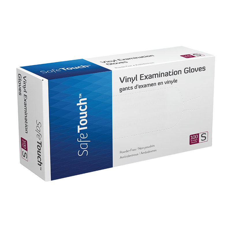 Safe-Touch Vinyl Exam Gloves, Powder-Free