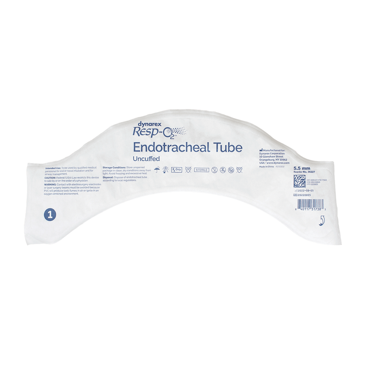 Endotracheal Tube - Uncuffed