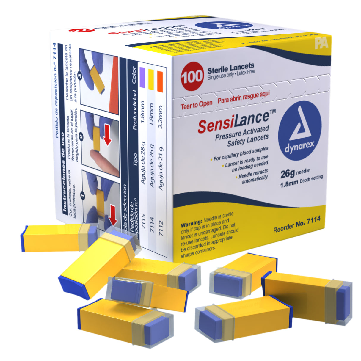 Safety Lancets - Button and Pressure