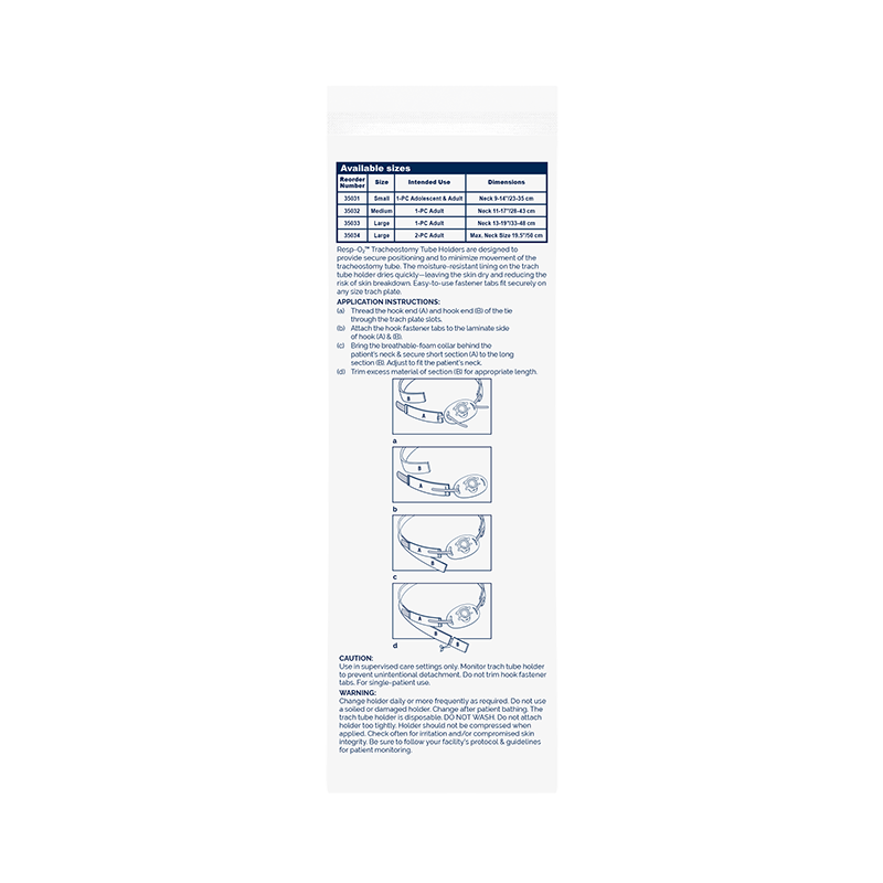 Breathable-Foam Trach Tube Holders