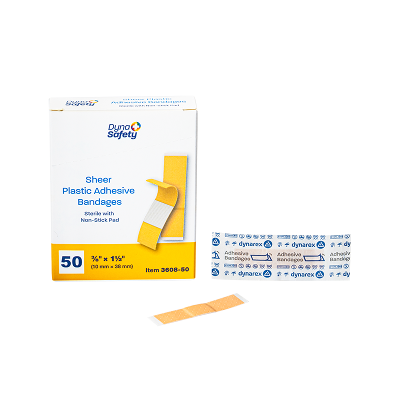 Sheer Plastic Adhesive Bandages — Sterile