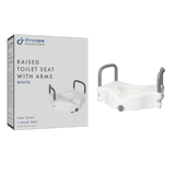 Locking Raised Toilet Seat with Arms