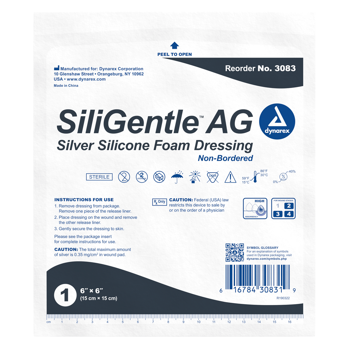 SiliGentle™ AG Silicone Foam Dressings