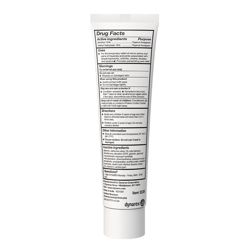 DynaRub Cream 3 oz. Tube