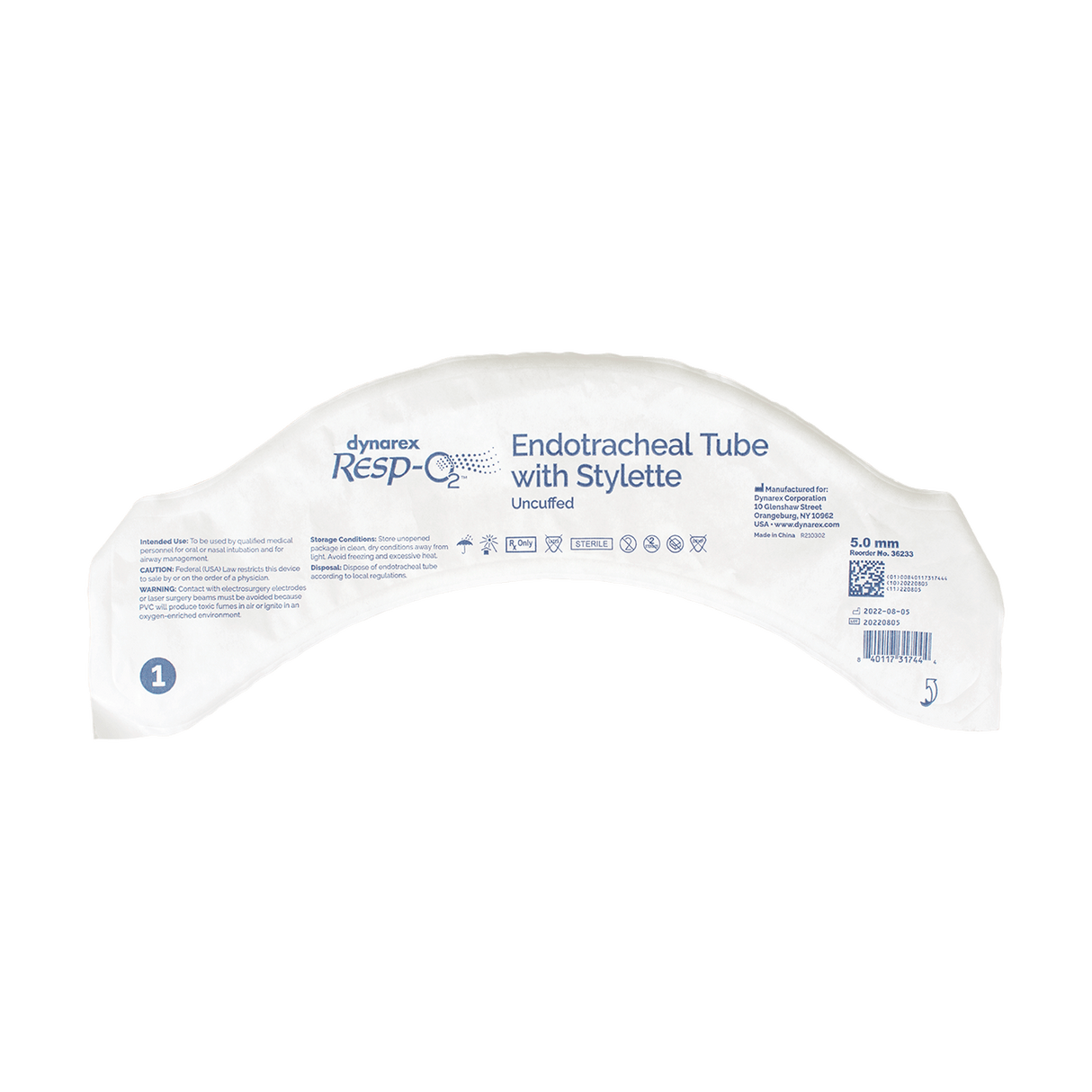 Endotracheal Tube - Uncuffed