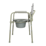 Elongated Folding Bedside Commode