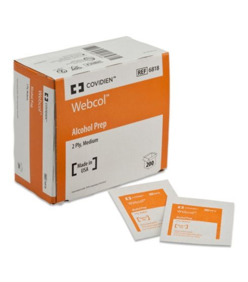 Webcol™ Large Alcohol Prep Pads