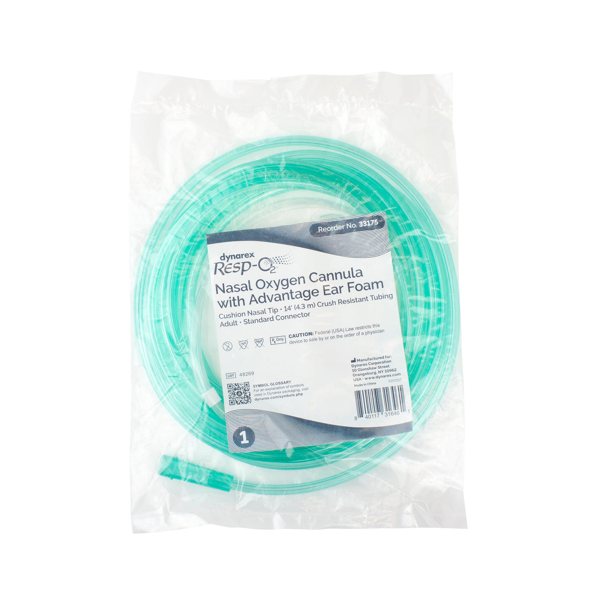 Nasal Oxygen Cannulas - Cushion Tip w/ Advantage Ear Foam
