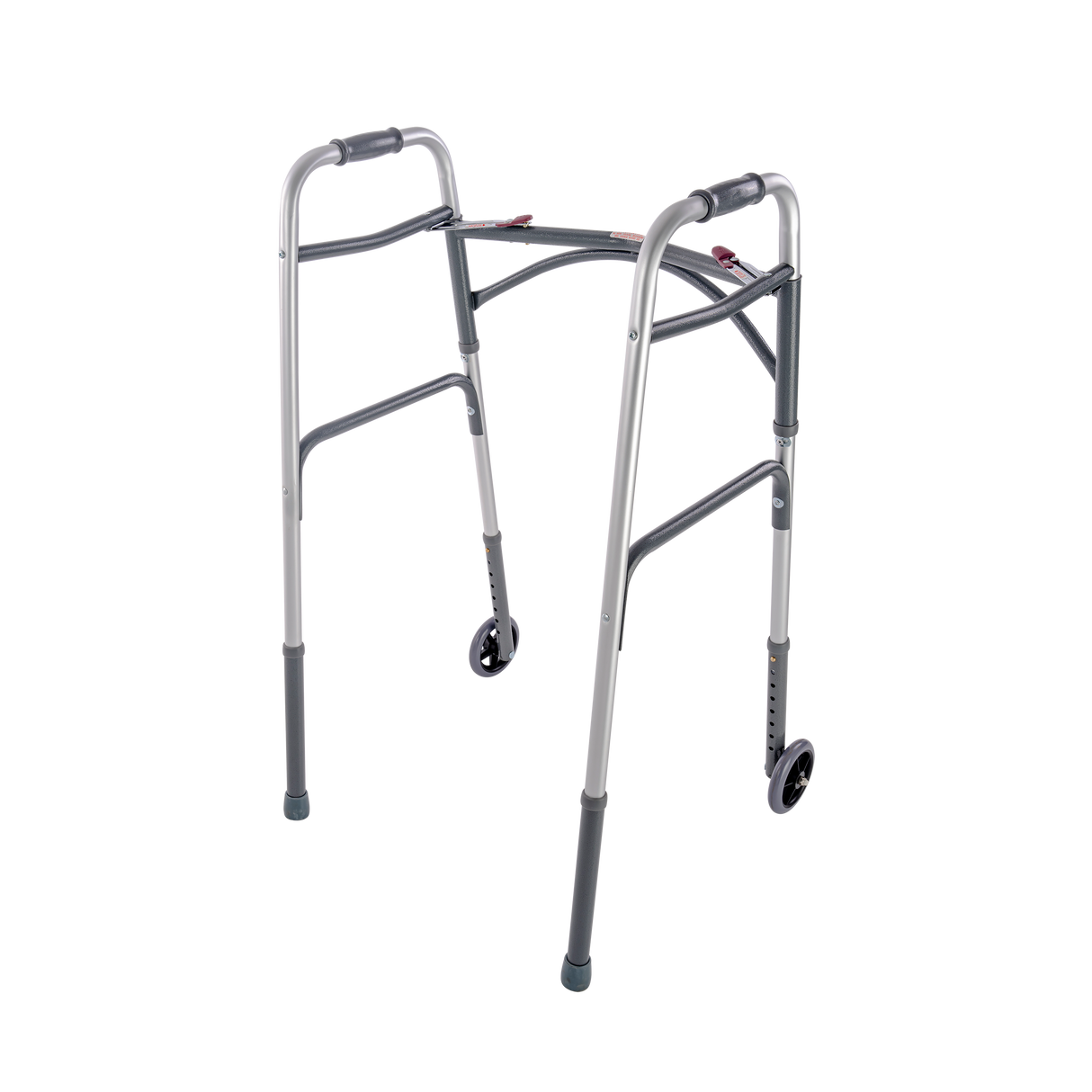 Bariatric Dual Release Folding Walker with Wheels