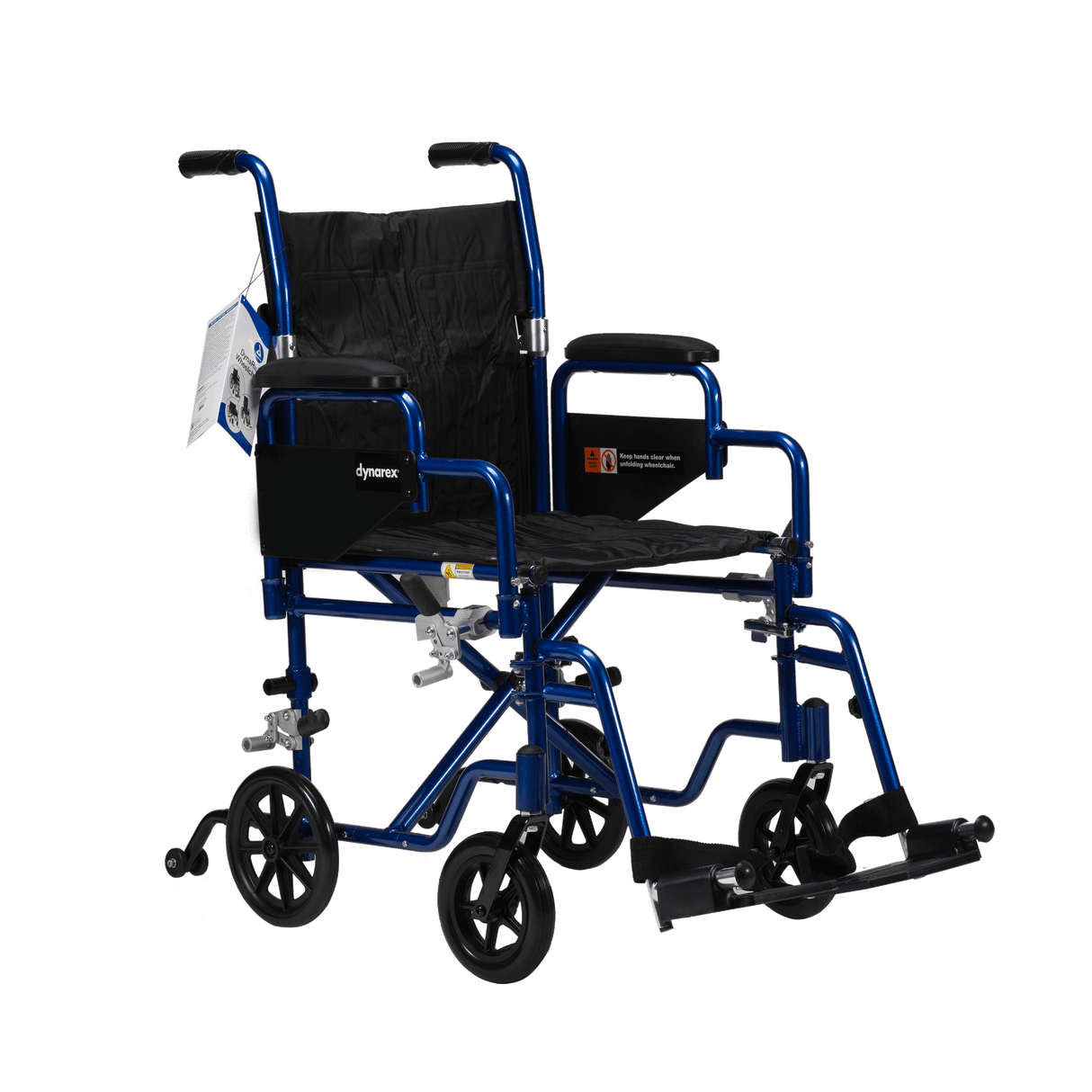 DynaRide™ Convertible Wheelchair with Detachable Desk Arm and Foot Rests — 18" x 16"
