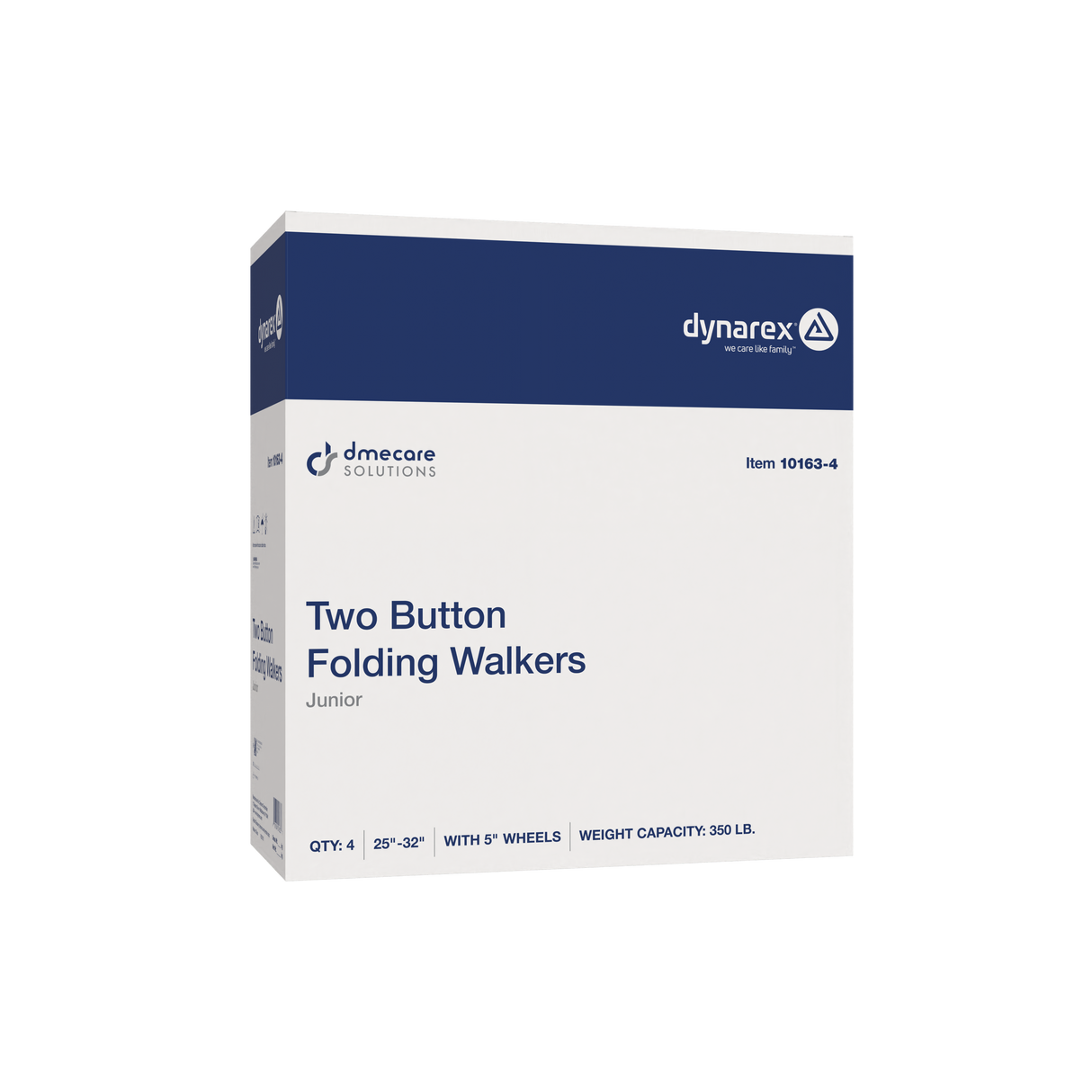 Two Button Folding Walker with Wheels