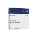 Two Button Folding Walker with Wheels