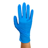 Safe-Touch Blue Nitrile Exam Gloves, Powder-Free