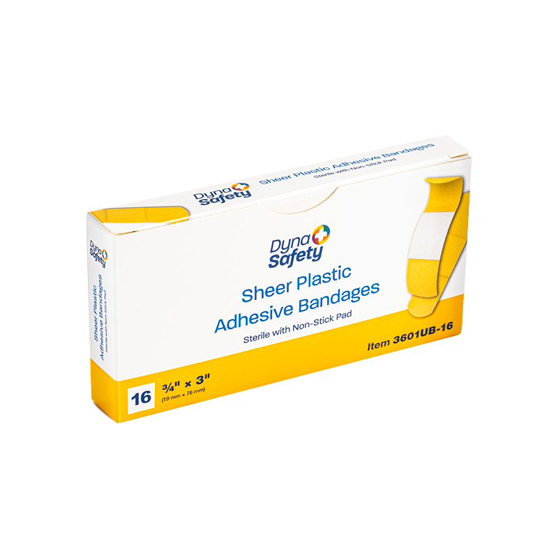 Sheer Plastic Adhesive Bandages — Sterile