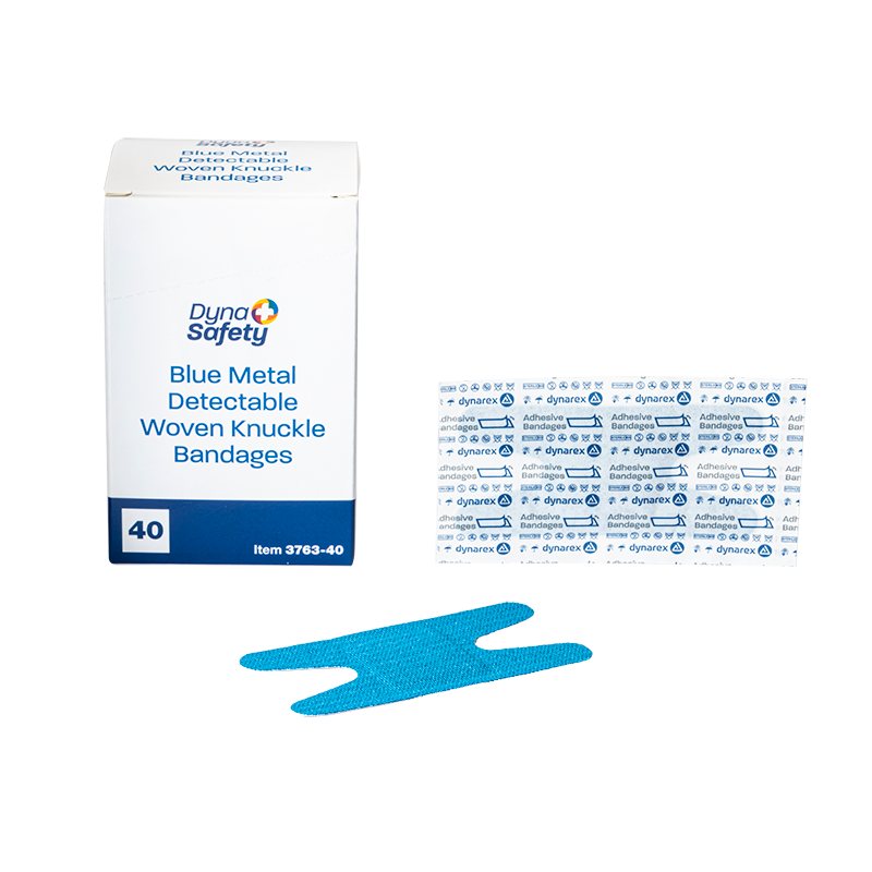 Blue Metal Detectable Woven Bandages