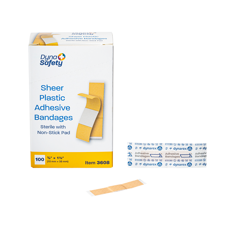 Sheer Plastic Adhesive Bandages — Sterile