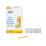 Sheer Plastic Adhesive Bandages — Sterile