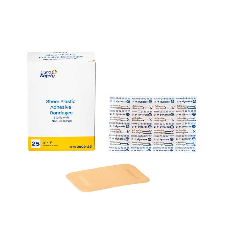 Sheer Plastic Adhesive Bandages — Sterile