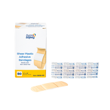 Sheer Plastic Adhesive Bandages — Sterile