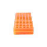 Reversible Microcentrifuge Tube Rack, 60 Holes, Orange