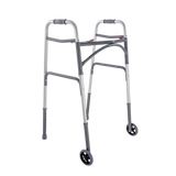 Bariatric Dual Release Folding Walker with Wheels