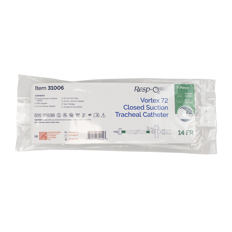 Vortex 72 Closed Suction Tracheal Catheters