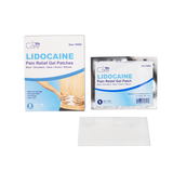 Lidocaine Pain Relief Gel Patches - Back/Shoulders/Neck/Knees/Elbows - 3.9 x 5.5in