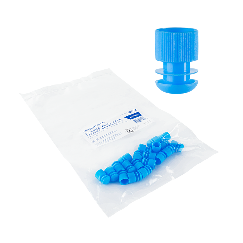 Flange Plug Caps for Test Tubes