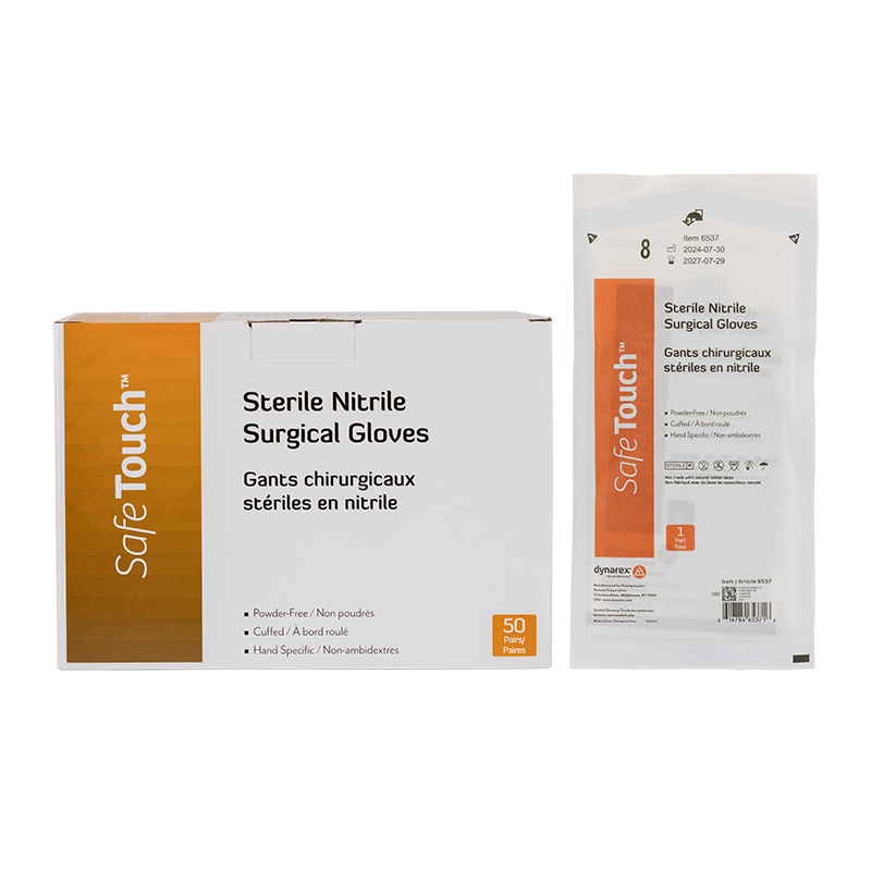 Sterile Nitrile Surgical Gloves, Powder-Free