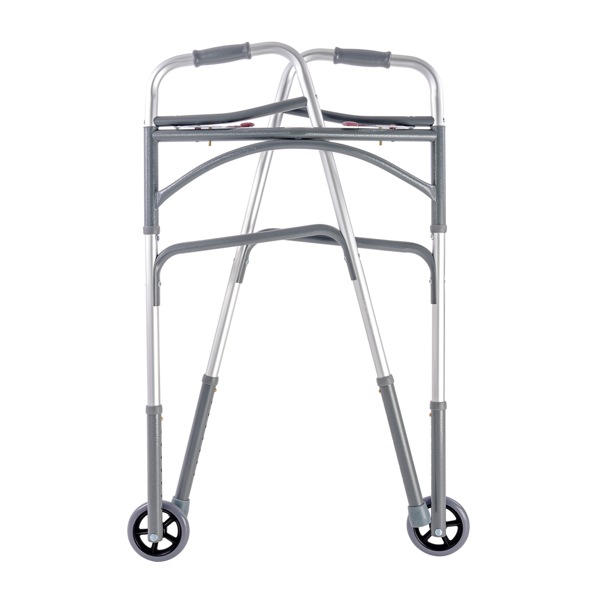 Bariatric Dual Release Folding Walker with Wheels