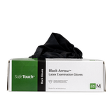 Black Arrow Latex Exam Gloves, Powder-Free